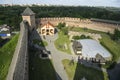 View of Lutsk Castle and the surrounding area from the Entrance Tower, Lutsk, Ukraine, July 8, 2023 Royalty Free Stock Photo