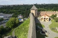 View of Lutsk Castle and the surrounding area from the Entrance Tower, Lutsk, Ukraine, July 8, 2023 Royalty Free Stock Photo