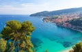 View on luxury bay on cote d`azur in south France