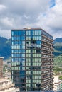 View of luxury buildings and hotels in amazing Waikiki