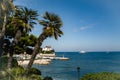 View of luxury resort and bay of Villefranche-sur-Mer, Cote d`Azur, french riviera Royalty Free Stock Photo