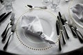 Luxury wedding decoration of the table Royalty Free Stock Photo