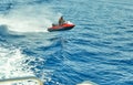 View from the luxury yacht to the Red Sea, jumping and riding a jet ski