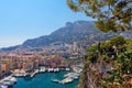 View of luxury yachts in harbor of Monaco.