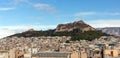 View of Lycabettus hill,  Athens, Greece. Royalty Free Stock Photo