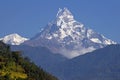 View on the Machhapuchhre 6993m Royalty Free Stock Photo