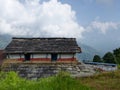 View of Machhapuchhre mountain from Dhampus village in Nepal