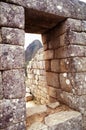 View of Machu Picchu, Peru with Wayna Picchu in the background Royalty Free Stock Photo