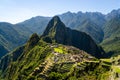 View on the Machu Picchu on a sunny day