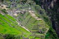 View of Machu Picchu from Wayna Picchu, Huayna Picchu Royalty Free Stock Photo