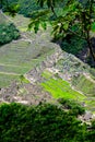 View of Machu Picchu from Wayna Picchu, Huayna Picchu Royalty Free Stock Photo