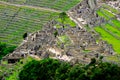 View of Machu Picchu from Wayna Picchu, Huayna Picchu Royalty Free Stock Photo