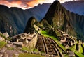 A view of Machu Pinchu Royalty Free Stock Photo