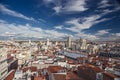 View of Madrid and its historic buildings