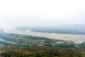 View of Mae Khong or Mekong river in Long Khai province, Thailand Royalty Free Stock Photo