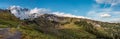 View on the magnificent Mount Rainier from Paradise Vista trail Royalty Free Stock Photo