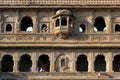 Exterior View of the scenic tourist landmark Maheshwar fort (Ahilya Fort) Royalty Free Stock Photo