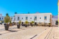 View of the main courtyard of the citadel in Cascais, Portugal