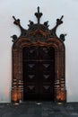 View of the main door the main church of ponta delgada