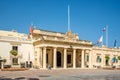 View at the Main Guard building at the Saint Georhge square in Valetta, Malta