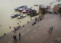 View of the main jetty in Varanasi, India