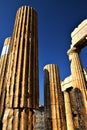 View of the main monuments of Athens (Greece). Acropolis. The Parthenon Royalty Free Stock Photo