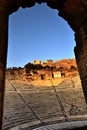 View of the main monuments of Athens (Greece). Acropolis. Theater of Dionysus. Royalty Free Stock Photo