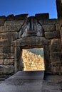 View of the main monuments of Greece. Mycenae. Gate of the Lions.