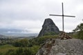 View of the main monuments and places of Athens (Greece). The Monasteries of Meteora