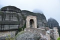 View of the main monuments and places of Athens (Greece). The Monasteries of Meteora