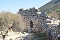 View of the main monuments and sites of Athens (Greece). Ruins of Mycenae the ancient city of Agamemnon Royalty Free Stock Photo