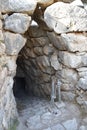 View of the main monuments and sites of Athens (Greece). Ruins of Mycenae the ancient city of Agamemnon Royalty Free Stock Photo