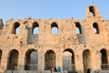 View of the main monuments and sites of Greece. Acropolis. Theater of Dionysus Royalty Free Stock Photo