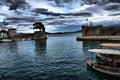 View of the main monuments and sites of Greece. Lepanto town. Royalty Free Stock Photo