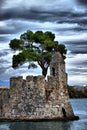 View of the main monuments and sites of Greece. Lepanto town.