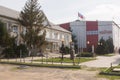 View of the main office of the wine fanagoria plant, village Sennoy, Mira Street 49