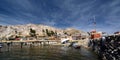 View from the main pier. Comunidad Challapampa. Isla del Sol. Lake Titicaca. Bolivia