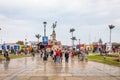 View of main square of the city Circa in Trujillo, Peru.