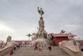 View of main square of the city Circa in Trujillo, Peru.