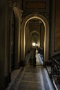 View of the main staircase in the palace, Saint Petersburg, Russia