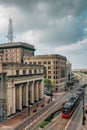 View of Main Street, in downtown Houston, Texas Royalty Free Stock Photo