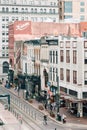 View of Main Street, in downtown Houston, Texas Royalty Free Stock Photo