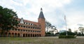 View of the main tower at Yersin School in Dalat, Vietnam