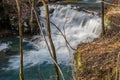 View of the main Waterfall Fenwick Mines Waterfalls Royalty Free Stock Photo