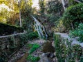 View of the main waterfall of La Floresta Royalty Free Stock Photo