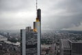 View from the Maintower in Frankfurt Royalty Free Stock Photo