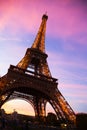 Eiffel Tower at twilight