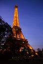 Eiffel Tower at twilight