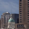 View of the majestic old Court House in St-Louis Royalty Free Stock Photo