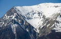 View of majestic peak of mount Vettore covered by snow, Europe